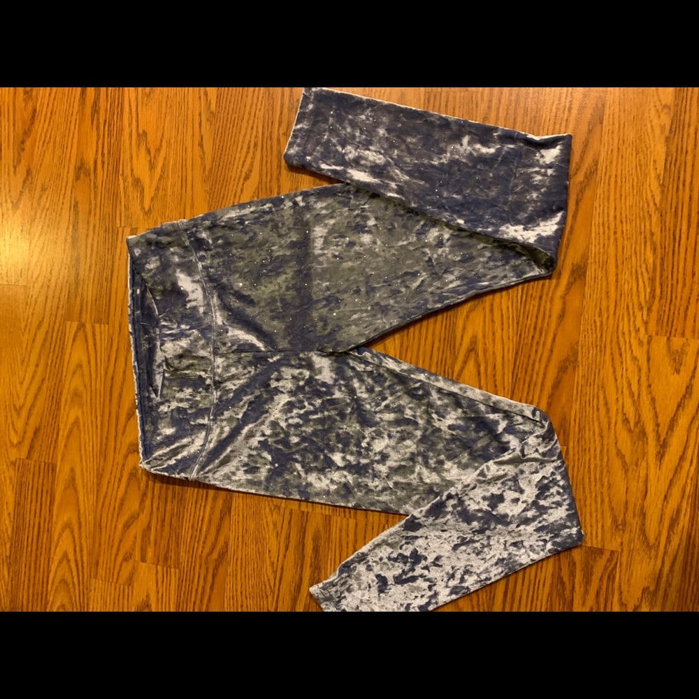 Crushed velvet leggings NWOT